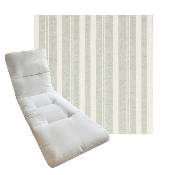 Tufted Style Universal Chaise Lounge Cushions | Sunbrella Outdoor Fabric | 3 Sizes