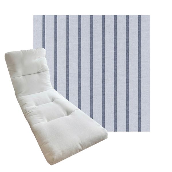 Tufted Style Universal Chaise Lounge Cushions | Sunbrella Outdoor Fabric | 3 Sizes