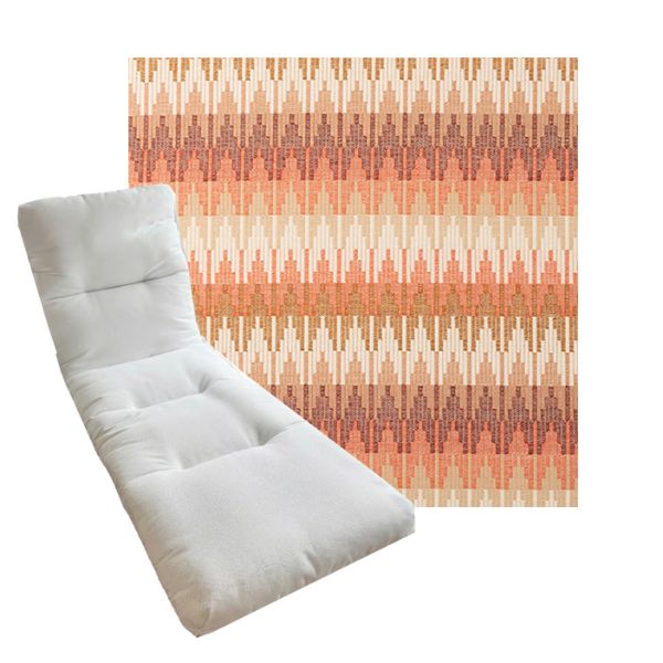 Tufted Style Universal Chaise Lounge Cushions | Sunbrella Outdoor Fabric | 3 Sizes