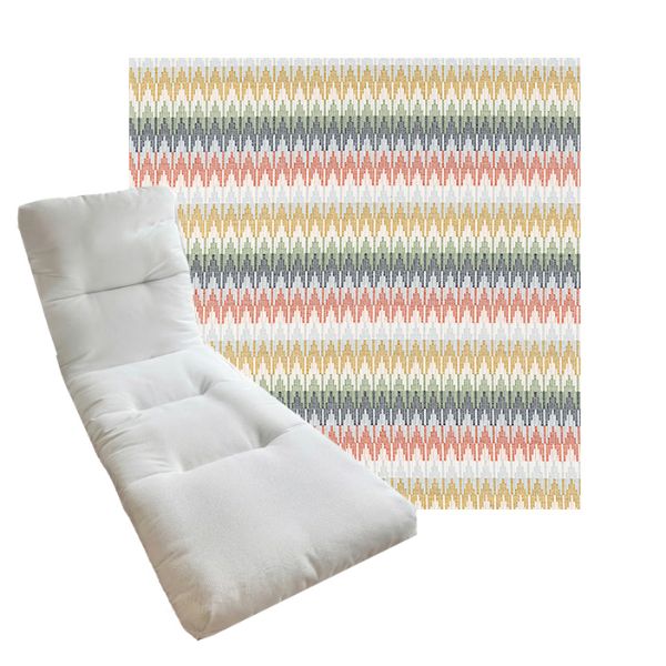 Tufted Style Universal Chaise Lounge Cushions | Sunbrella Outdoor Fabric | 3 Sizes