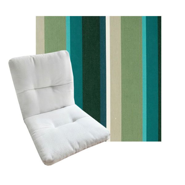 Tufted Style Universal Chair Cushions | Sunbrella Outdoor Fabric | 3 Sizes