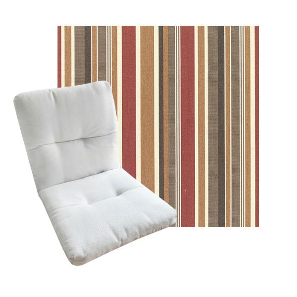 Tufted Style Universal Chair Cushions | Sunbrella Outdoor Fabric | 3 Sizes