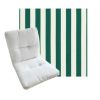 Tufted Style Universal Chair Cushions | Sunbrella Outdoor Fabric | 3 Sizes