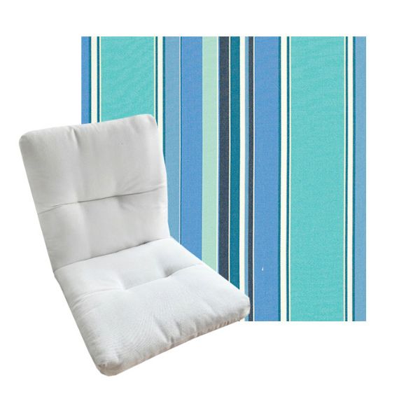 Tufted Style Universal Chair Cushions | Sunbrella Outdoor Fabric | 3 Sizes