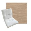 Tufted Style Universal Chair Cushions | Sunbrella Outdoor Fabric | 3 Sizes