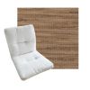 Tufted Style Universal Chair Cushions | Sunbrella Outdoor Fabric | 3 Sizes