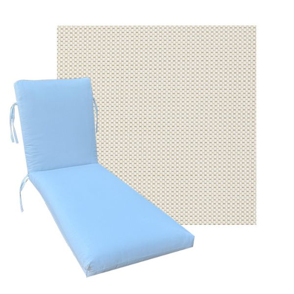 Classic Universal Chaise Lounge Cushions | Outdura Outdoor Fabric | 3 Sizes
