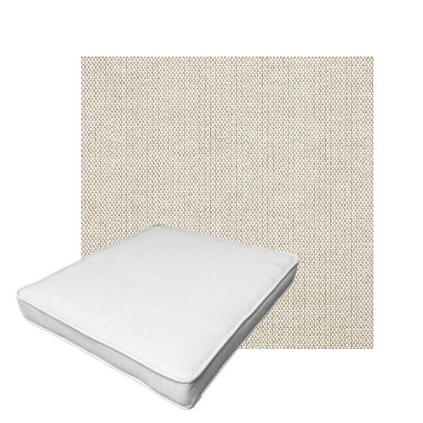 Patio Dining Chair Seat Cushion Boxed Style - - Custom outdoor patio furniture cushions from Cascadia Outdoor Cushions in Sunbrella Fabric