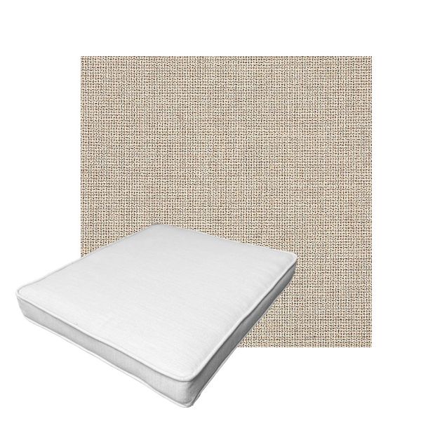 Patio Dining Chair Seat Cushion Boxed Style - - Custom outdoor patio furniture cushions from Cascadia Outdoor Cushions in Sunbrella Fabric