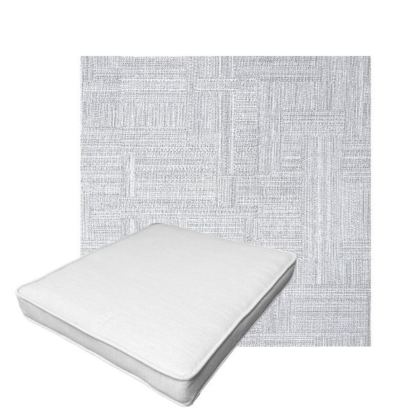 Patio Dining Chair Seat Cushion Boxed Style - - Custom outdoor patio furniture cushions from Cascadia Outdoor Cushions in Sunbrella Fabric