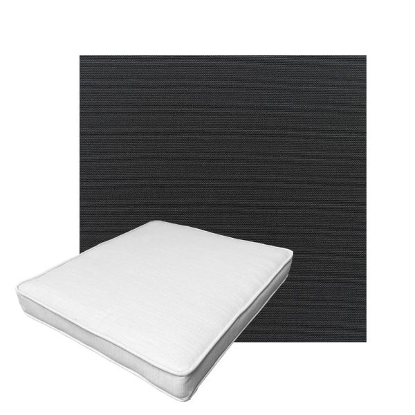 Patio Dining Chair Seat Cushion Boxed Style - - Custom outdoor patio furniture cushions from Cascadia Outdoor Cushions in Sunbrella Fabric