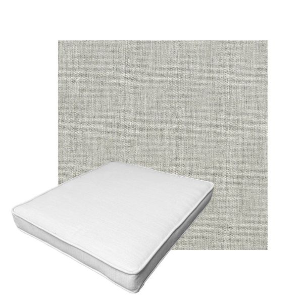 Patio Dining Chair Seat Cushion Boxed Style - - Custom outdoor patio furniture cushions from Cascadia Outdoor Cushions in Sunbrella Fabric