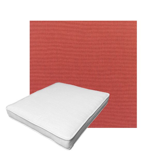 Patio Dining Chair Seat Cushion Boxed Style - - Custom outdoor patio furniture cushions from Cascadia Outdoor Cushions in Sunbrella Fabric