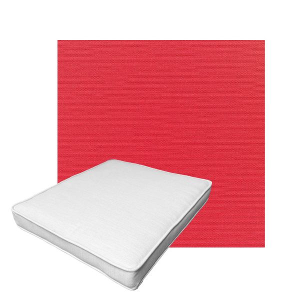 Patio Dining Chair Seat Cushion Boxed Style - - Custom outdoor patio furniture cushions from Cascadia Outdoor Cushions in Sunbrella Fabric