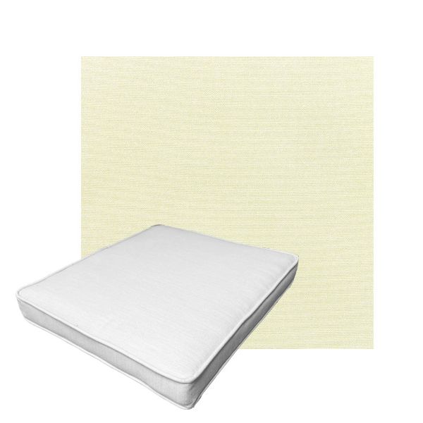 Patio Dining Chair Seat Cushion Boxed Style - - Custom outdoor patio furniture cushions from Cascadia Outdoor Cushions in Sunbrella Fabric