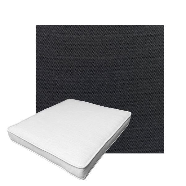 Patio Dining Chair Seat Cushion Boxed Style - - Custom outdoor patio furniture cushions from Cascadia Outdoor Cushions in Sunbrella Fabric