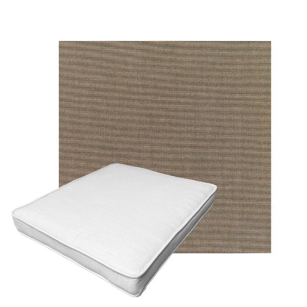Patio Dining Chair Seat Cushion Boxed Style - - Custom outdoor patio furniture cushions from Cascadia Outdoor Cushions in Sunbrella Fabric