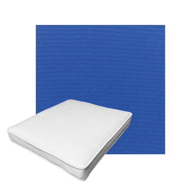 Patio Dining Chair Seat Cushion Boxed Style - - Custom outdoor patio furniture cushions from Cascadia Outdoor Cushions in Sunbrella Fabric
