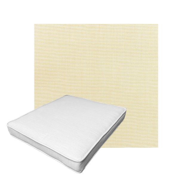 Patio Dining Chair Seat Cushion Boxed Style - - Custom outdoor patio furniture cushions from Cascadia Outdoor Cushions in Sunbrella Fabric