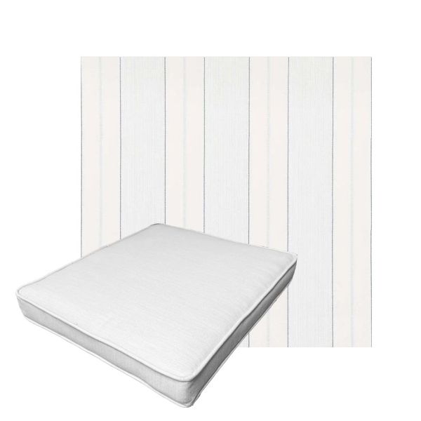 Patio Dining Chair Seat Cushion Boxed Style - - Custom outdoor patio furniture cushions from Cascadia Outdoor Cushions in Sunbrella Fabric