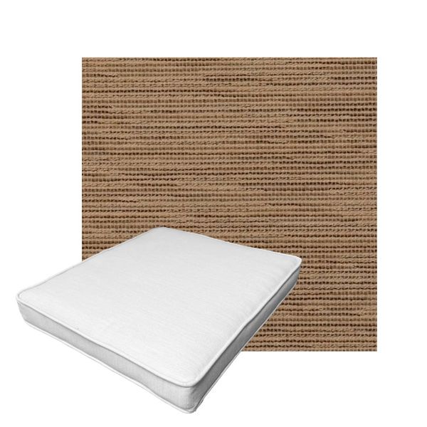 Patio Dining Chair Seat Cushion Boxed Style - - Custom outdoor patio furniture cushions from Cascadia Outdoor Cushions in Sunbrella Fabric