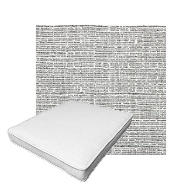 Patio Dining Chair Seat Cushion Boxed Style - - Custom outdoor patio furniture cushions from Cascadia Outdoor Cushions in Sunbrella Fabric