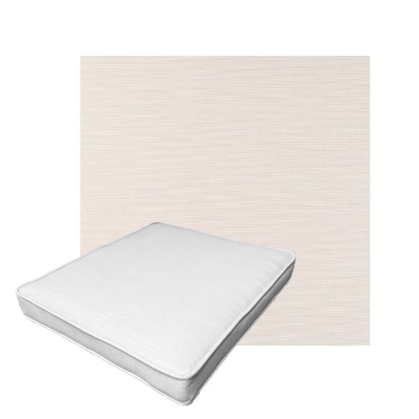 Patio Dining Chair Seat Cushion Boxed Style - - Custom outdoor patio furniture cushions from Cascadia Outdoor Cushions in Sunbrella Fabric