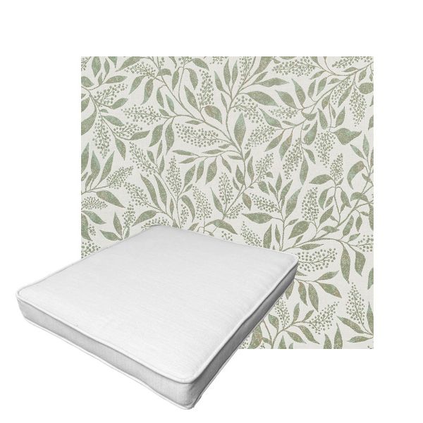 Patio Dining Chair Seat Cushion Boxed Style - - Custom outdoor patio furniture cushions from Cascadia Outdoor Cushions in Sunbrella Fabric