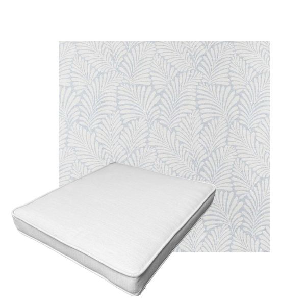 Patio Dining Chair Seat Cushion Boxed Style - - Custom outdoor patio furniture cushions from Cascadia Outdoor Cushions in Sunbrella Fabric