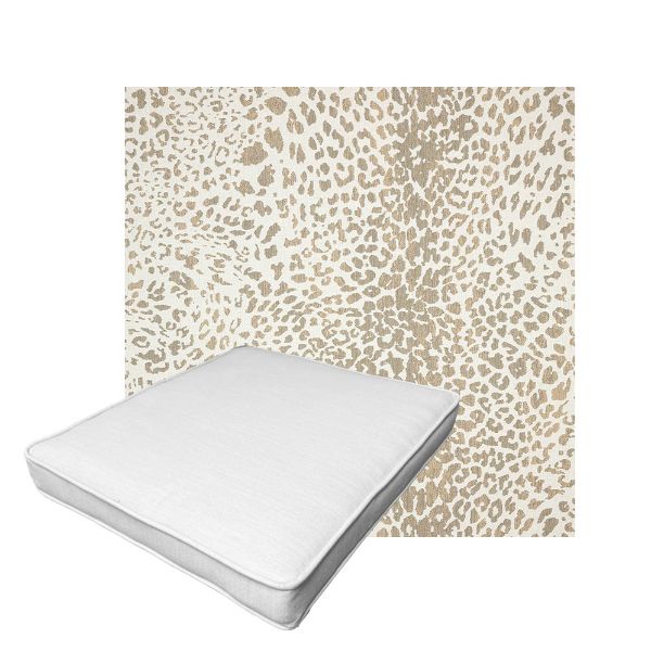 Patio Dining Chair Seat Cushion Boxed Style - - Custom outdoor patio furniture cushions from Cascadia Outdoor Cushions in Sunbrella Fabric