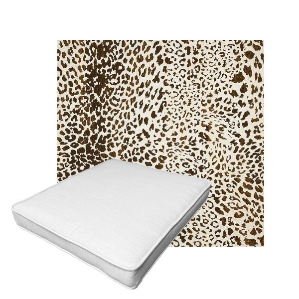 Patio Dining Chair Seat Cushion Boxed Style - - Custom outdoor patio furniture cushions from Cascadia Outdoor Cushions in Sunbrella Fabric