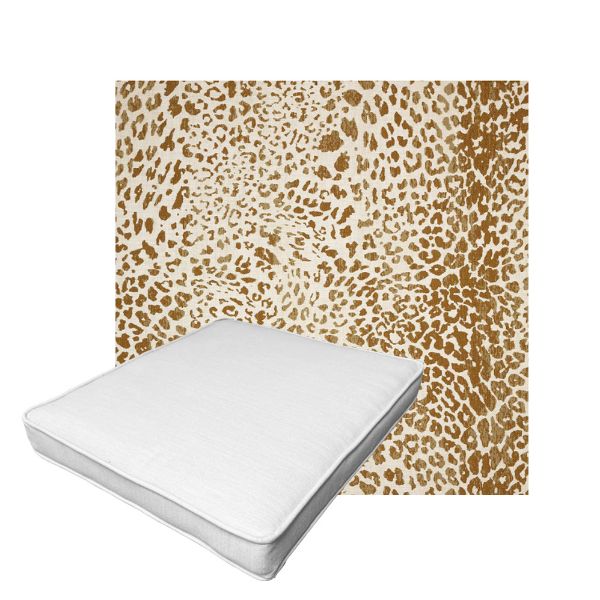 Patio Dining Chair Seat Cushion Boxed Style - - Custom outdoor patio furniture cushions from Cascadia Outdoor Cushions in Sunbrella Fabric