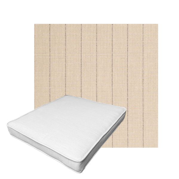 Patio Dining Chair Seat Cushion Boxed Style - - Custom outdoor patio furniture cushions from Cascadia Outdoor Cushions in Sunbrella Fabric