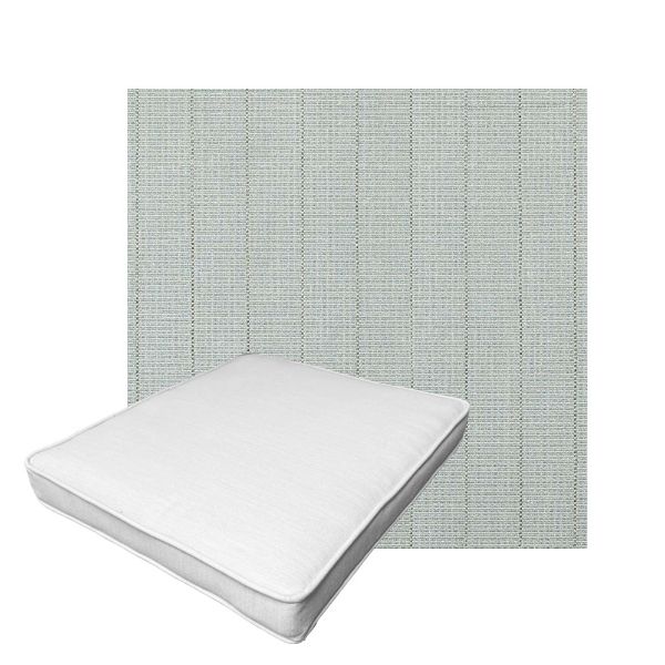 Patio Dining Chair Seat Cushion Boxed Style - - Custom outdoor patio furniture cushions from Cascadia Outdoor Cushions in Sunbrella Fabric