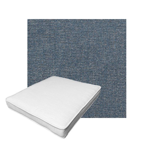 Patio Dining Chair Seat Cushion Boxed Style - - Custom outdoor patio furniture cushions from Cascadia Outdoor Cushions in Sunbrella Fabric