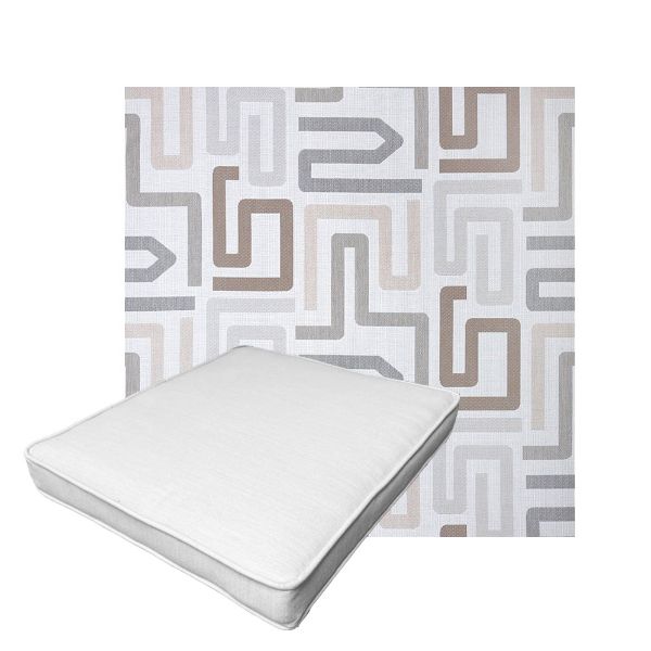 Patio Dining Chair Seat Cushion Boxed Style - - Custom outdoor patio furniture cushions from Cascadia Outdoor Cushions in Sunbrella Fabric