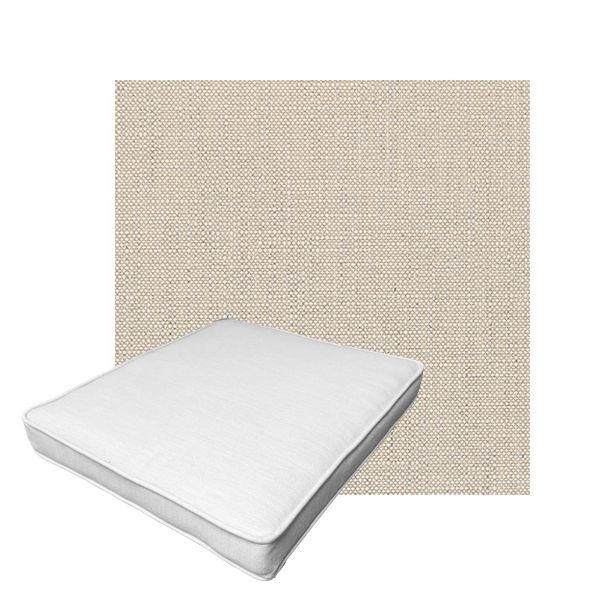 Patio Dining Chair Seat Cushion Boxed Style - - Custom outdoor patio furniture cushions from Cascadia Outdoor Cushions in Sunbrella Fabric