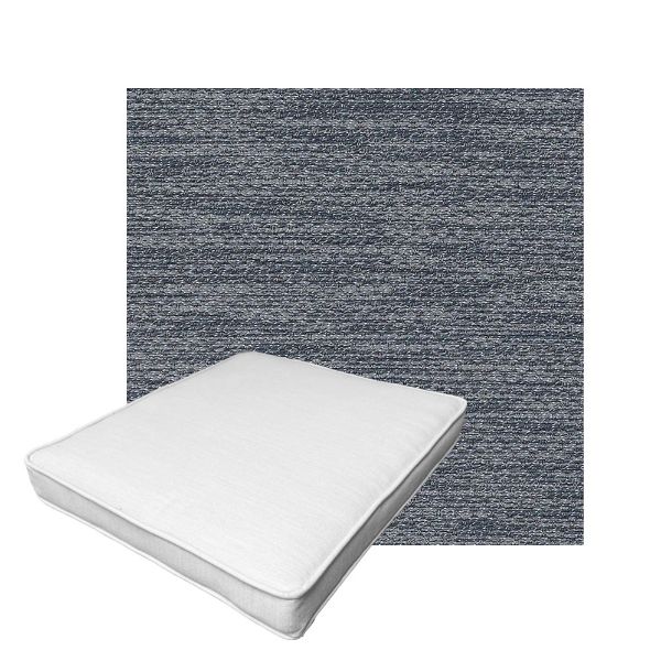 Patio Dining Chair Seat Cushion Boxed Style - - Custom outdoor patio furniture cushions from Cascadia Outdoor Cushions in Sunbrella Fabric