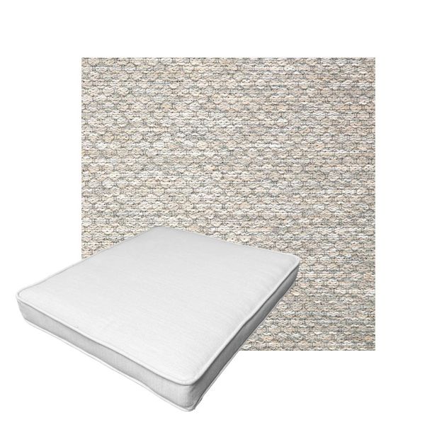 Patio Dining Chair Seat Cushion Boxed Style - - Custom outdoor patio furniture cushions from Cascadia Outdoor Cushions in Sunbrella Fabric
