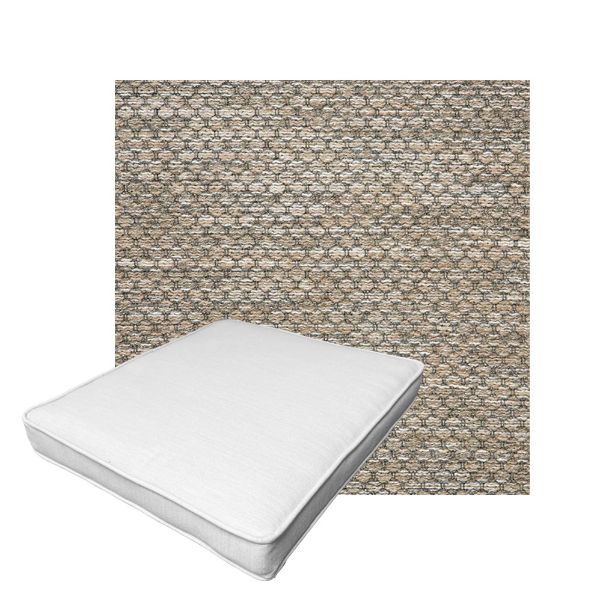 Patio Dining Chair Seat Cushion Boxed Style - - Custom outdoor patio furniture cushions from Cascadia Outdoor Cushions in Sunbrella Fabric