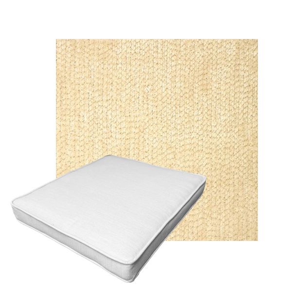 Patio Dining Chair Seat Cushion Boxed Style - - Custom outdoor patio furniture cushions from Cascadia Outdoor Cushions in Sunbrella Fabric