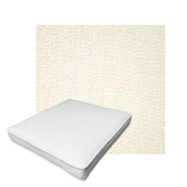Patio Dining Chair Seat Cushion Boxed Style - - Custom outdoor patio furniture cushions from Cascadia Outdoor Cushions in Sunbrella Fabric