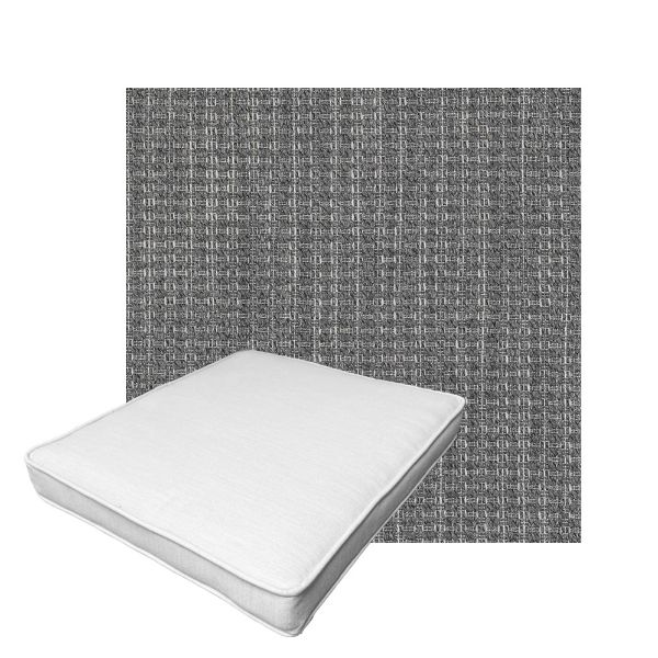 Patio Dining Chair Seat Cushion Boxed Style - - Custom outdoor patio furniture cushions from Cascadia Outdoor Cushions in Sunbrella Fabric