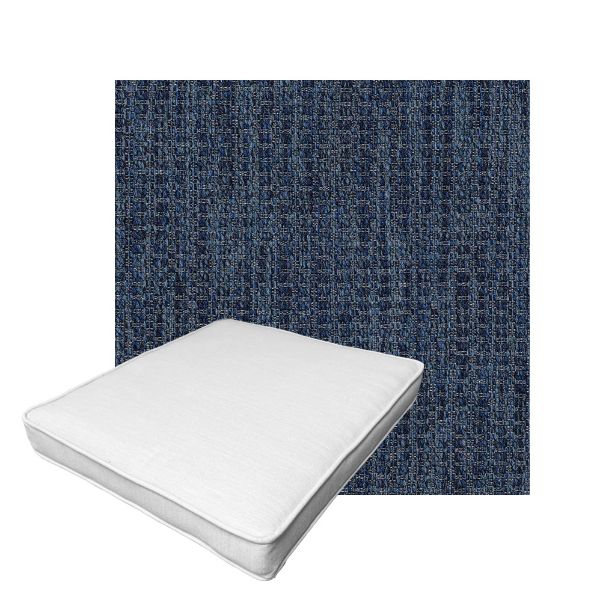 Patio Dining Chair Seat Cushion Boxed Style - - Custom outdoor patio furniture cushions from Cascadia Outdoor Cushions in Sunbrella Fabric