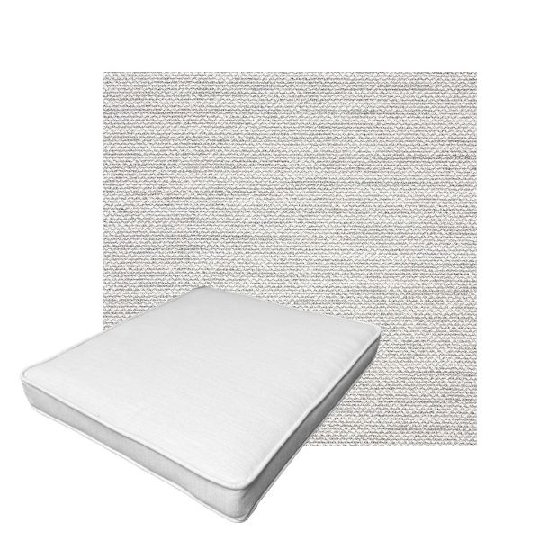 Patio Dining Chair Seat Cushion Boxed Style - - Custom outdoor patio furniture cushions from Cascadia Outdoor Cushions in Sunbrella Fabric