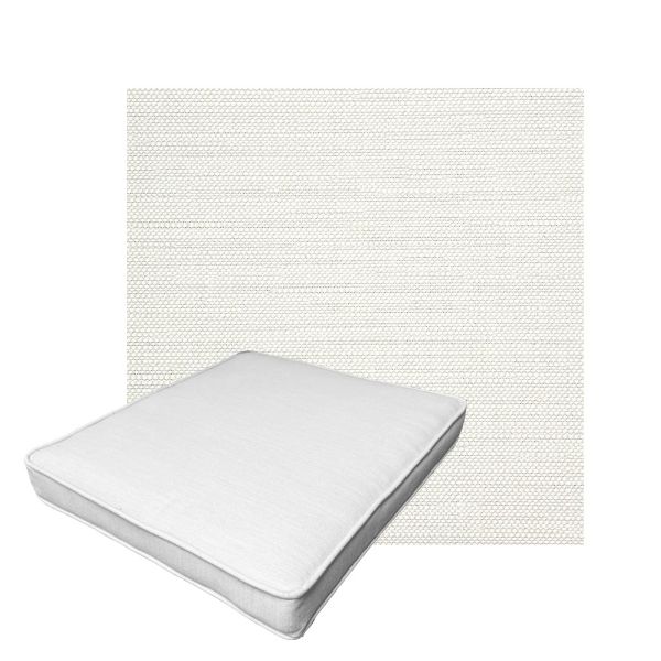 Patio Dining Chair Seat Cushion Boxed Style - - Custom outdoor patio furniture cushions from Cascadia Outdoor Cushions in Sunbrella Fabric