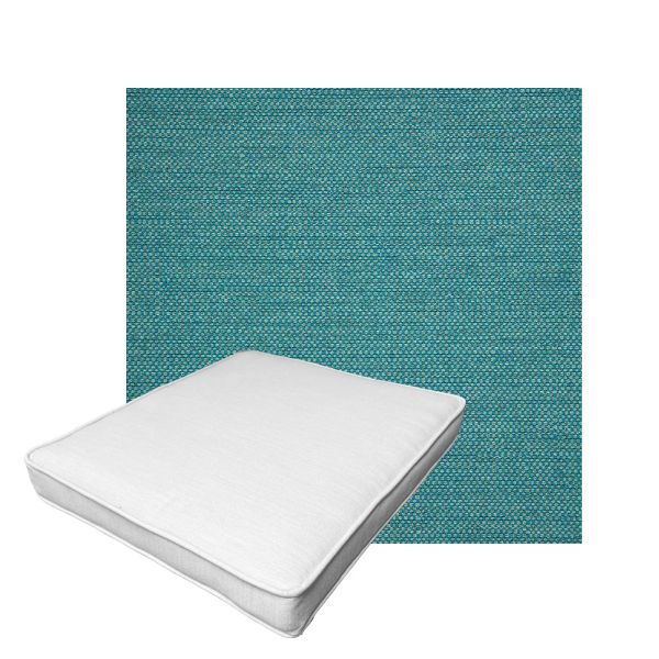 Patio Dining Chair Seat Cushion Boxed Style - - Custom outdoor patio furniture cushions from Cascadia Outdoor Cushions in Sunbrella Fabric