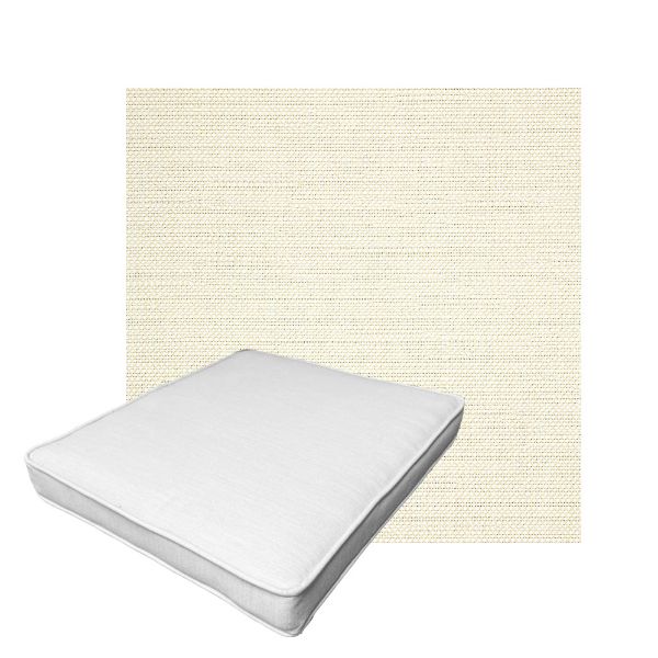 Patio Dining Chair Seat Cushion Boxed Style - - Custom outdoor patio furniture cushions from Cascadia Outdoor Cushions in Sunbrella Fabric