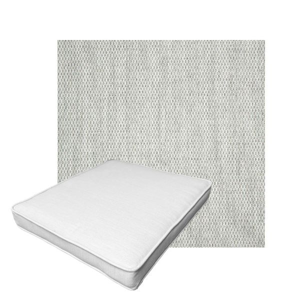 Patio Dining Chair Seat Cushion Boxed Style - - Custom outdoor patio furniture cushions from Cascadia Outdoor Cushions in Sunbrella Fabric