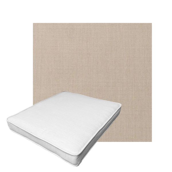 Patio Dining Chair Seat Cushion Boxed Style - - Custom outdoor patio furniture cushions from Cascadia Outdoor Cushions in Sunbrella Fabric